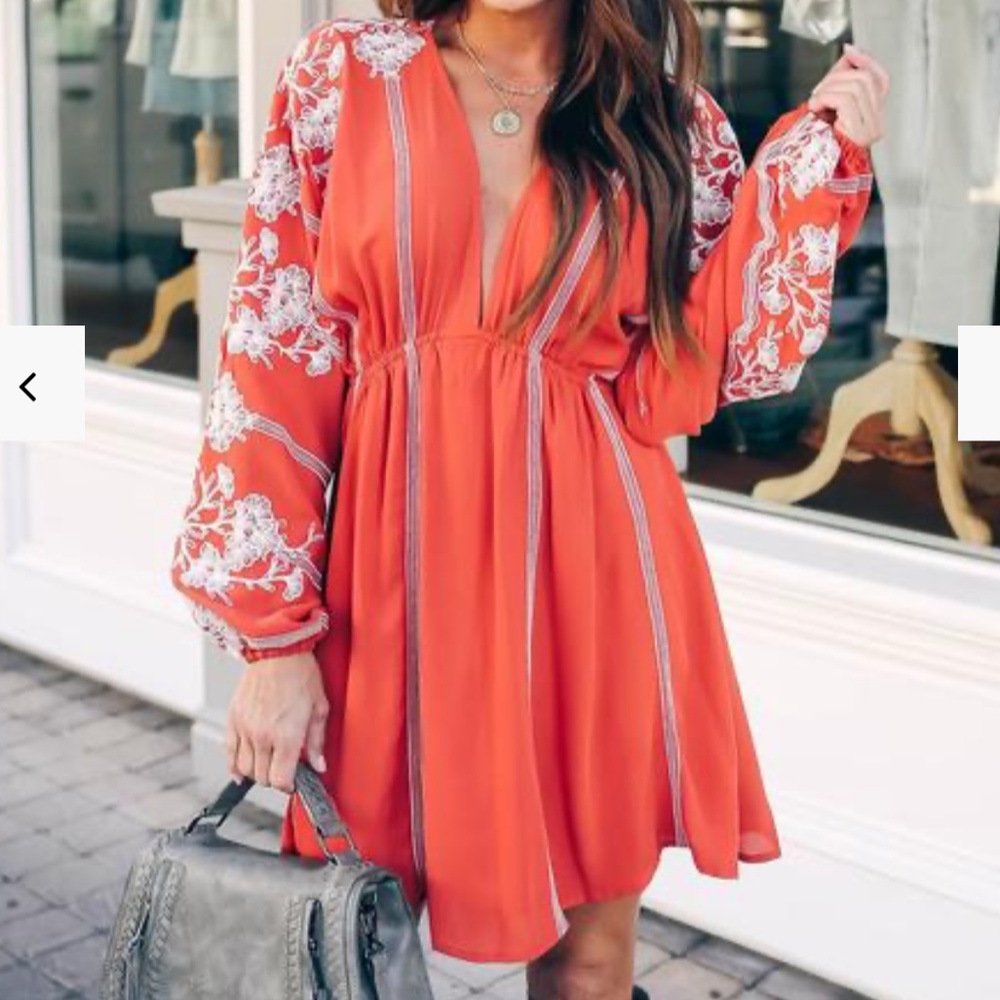 Embroidery dress , brand new